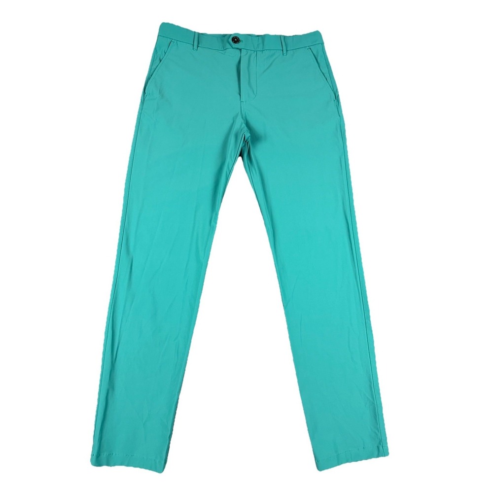 Greyson Pants Mens 34 X 32 Turquoise Montauk Trousers Stretch Chino Performance